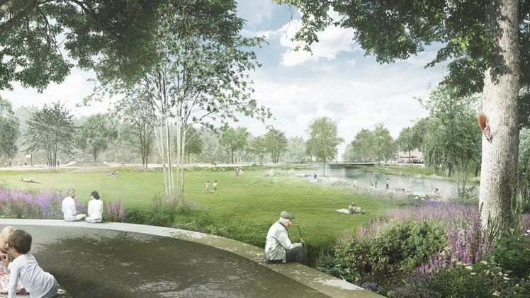 Große Liegeweise an der Paar. Bild: Geskes.Hack.