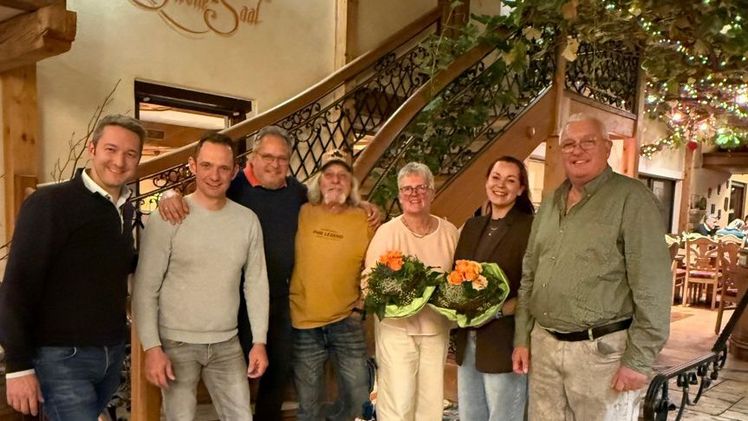 v. I. n.r.: Marco Riley, Peter Staudenmayer, Jürgen Hegenauer, Thomas Zink, Ute Hegenauer, Lisa-Marie Maier, Eberhard Gall. Bild: VGL BW.