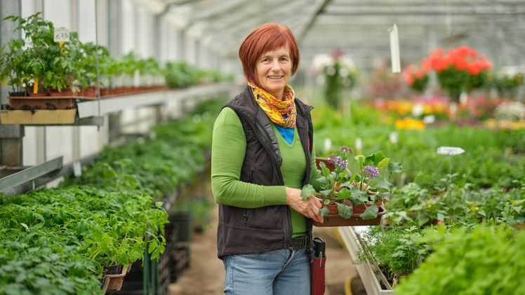 Gärtnerin. Bild: Arnold Poeschl.