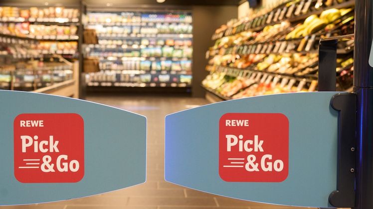 Erster autonomer REWE Pick&Go Markt eröffnet. Bild: REWE.