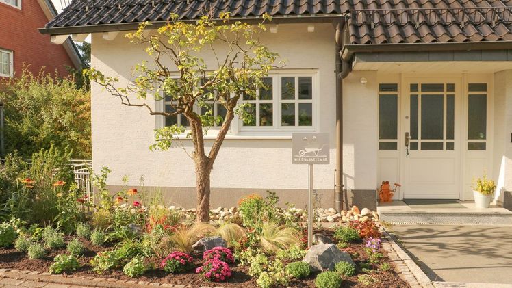 Umgestalteter Vorgarten von Torsten Brämer. Bild: Verbraucherzentrale NRW. Umgestalteter Vorgarten von Torsten Brämer. Bild: Verbraucherzentrale NRW.