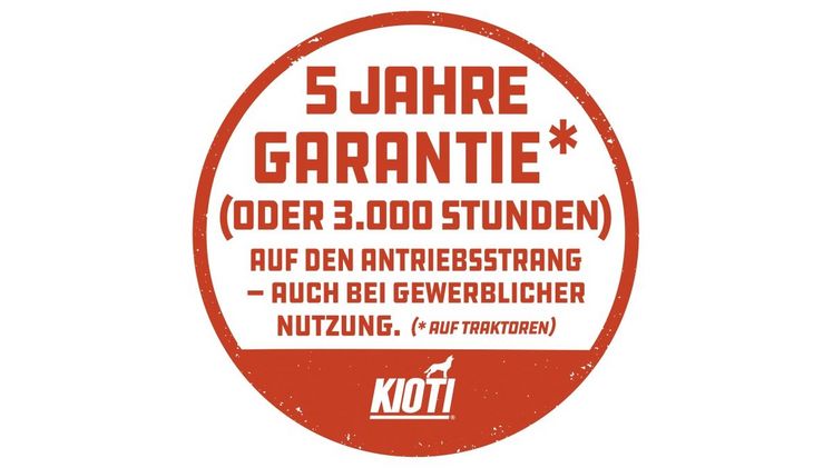 KIOTI erweitert seine Garantie für Traktoren. Bild: KIOTI.