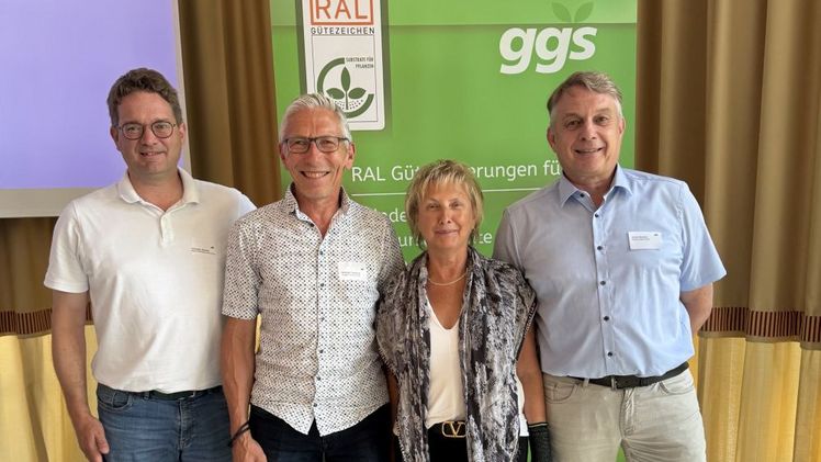 Der neue Vorstand der GGS. Von links: Christian Balster, Winfried Temming, Cordula Schmude, Ulrich Schick (abwesend: Nick Burkhardt). Bild: GGS.