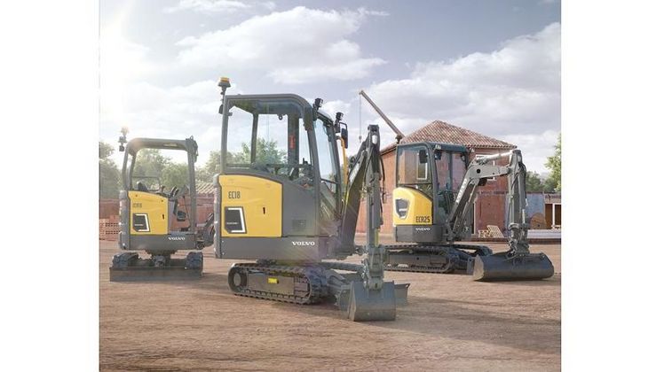 Ein weiteres Highlight auf dem Nürnberger Messestand von Volvo CE ist der wendige Volvo EC18 Electric. Bild: Volvo CE.