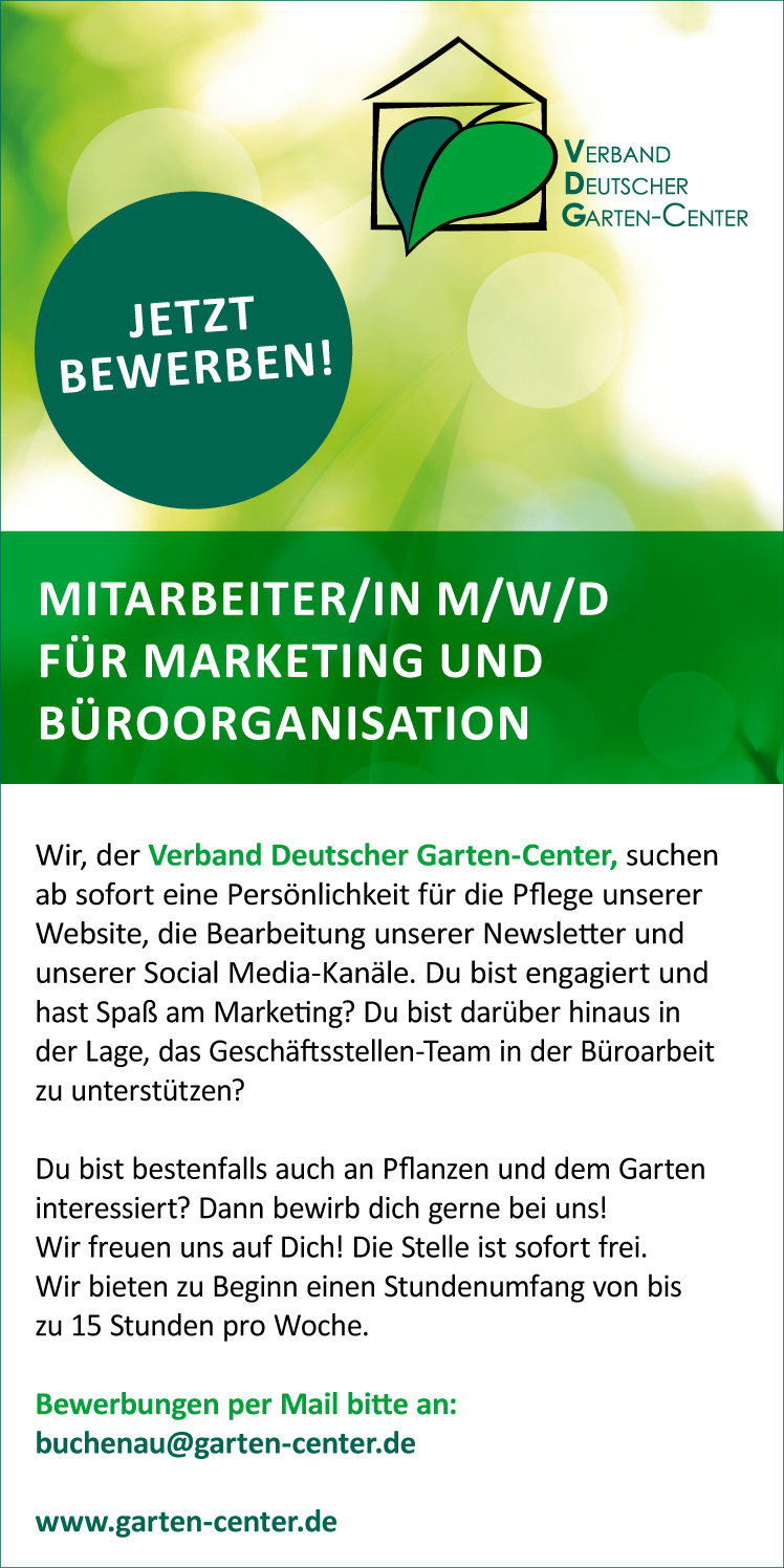 Mitarbeiter/in M/W/D für Marketing und Büroorganisation in Oberhausen