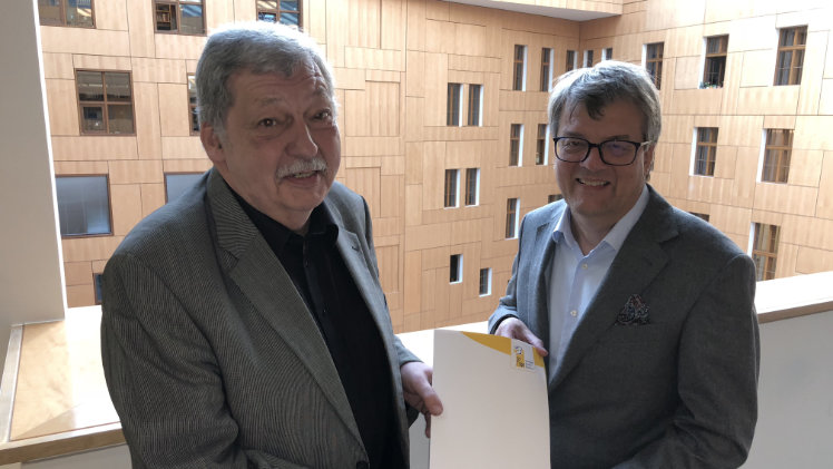 Helmuth Prinz und Reinhard Houben, FDP; Mitglied im Ausschuss für Wirtschaft und Energie und wirtschaftspolitischer Sprecher der FDP-Franktion. Bild: FDF.