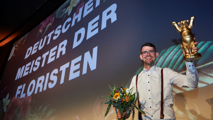 Michael Liebrich holt den Titel nach Baden-Württemberg. Bild: ©Fleurop AG, Yves Sucksdorff. Michael Liebrich holt den Titel nach Baden-Württemberg. Bild: ©Fleurop AG, Yves Sucksdorff.