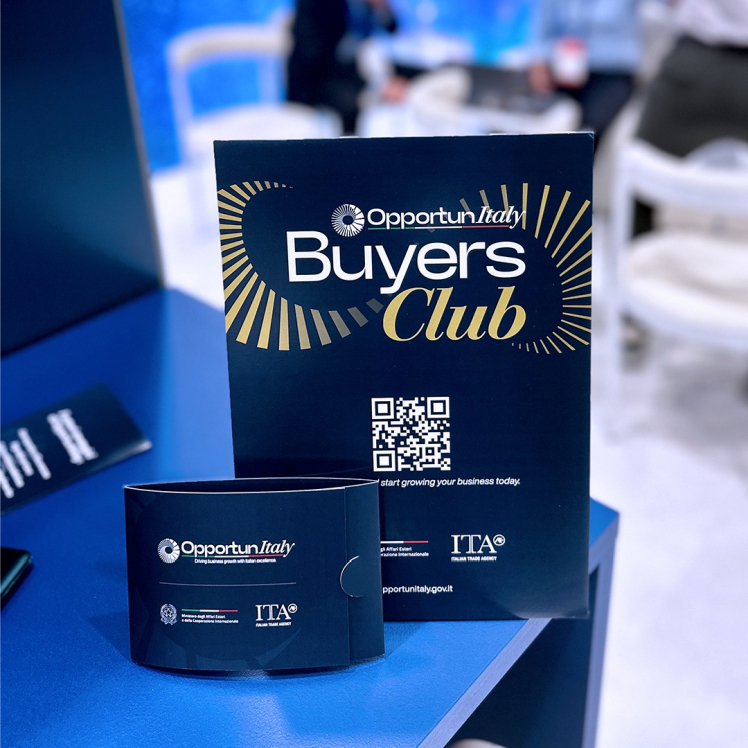 Der OpportunItaly Buyers’ Club ermöglicht internationalen Käufern exklusiven Zugang zu maßgeschneiderten Dienstleistungen und persönlichen Messenbesuchen. Bild: Berlin Italian Communication.